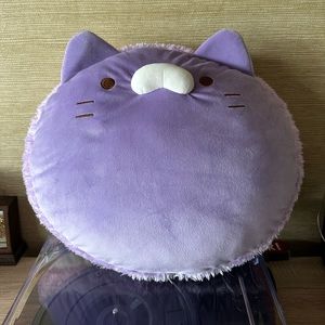 Purple Cat Macaron Pillow Plush